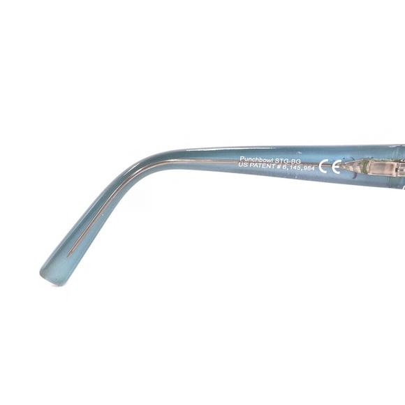 Maui Jim Punchbowl MJ 219-03 Black Light Blue Sunglasses Frames 54-17 135 Italy - Picture 10 of 12